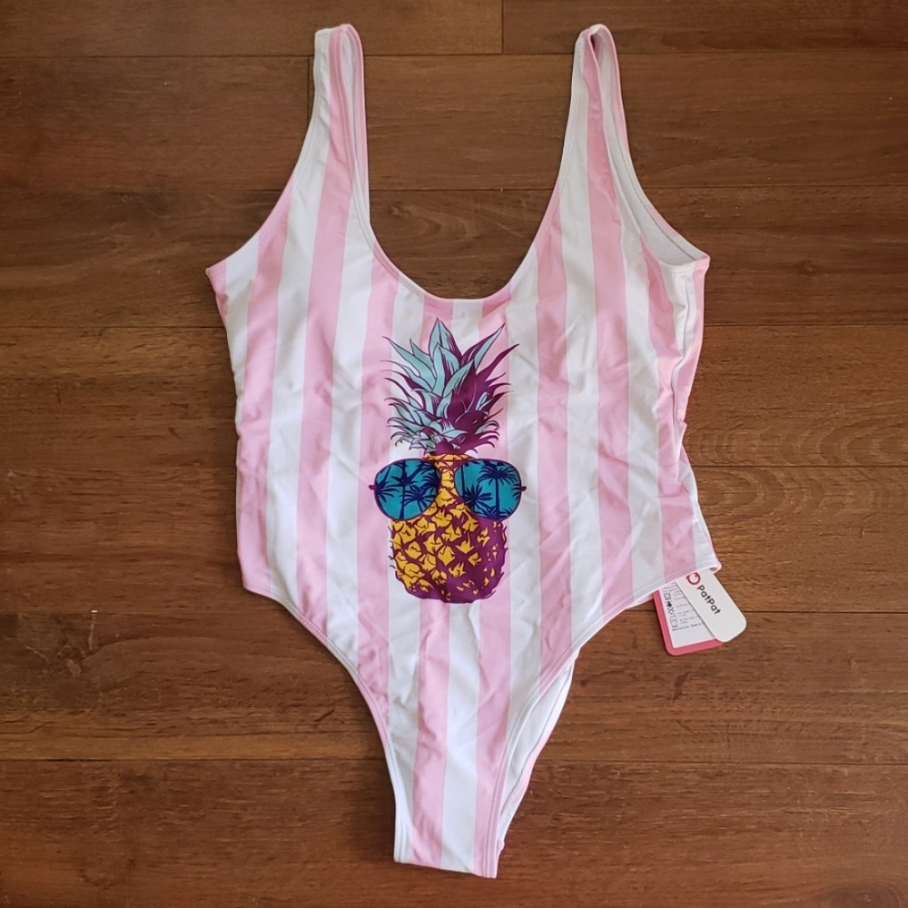 🍍#Pineapple Bathing Suit Sz L 🍍